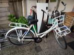 28 inch Witte STATION oma fiets met voorrek, Gebruikt, Ophalen, 53 tot 56 cm