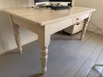 Vintage Eetkamertafel/Bureau - Wit, Ophalen