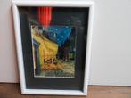 Prent - Van Gogh - Caféterras bij nacht, Minder dan 50 cm, Gebruikt, Overige typen, Ophalen of Verzenden