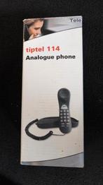 Tiptel 114 analoge telefoon nieuw zwart, Ophalen of Verzenden, Nieuw