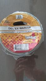 waslijn, merk DELTEX, 25 meter, met metaaldraadkern, Ophalen, Nieuw, Wasrek