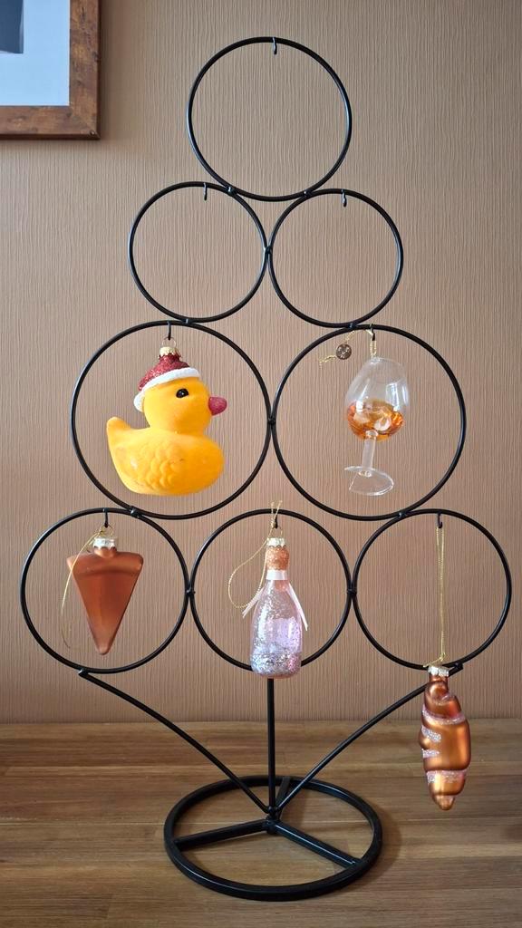 Kerstboom Ornamentenhouder met Ornamenten, Huis en Inrichting, Woonaccessoires | Overige, Zo goed als nieuw, Ophalen of Verzenden