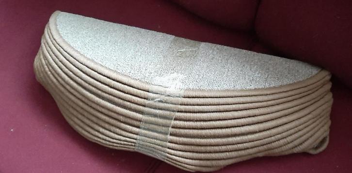 Trapmat 12 stuks, Huis en Inrichting, Stoffering | Vloerbedekking, Nieuw, Overige typen, Beige, minder dan 10 m², Ophalen of Verzenden