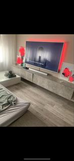 Tv kast betonlook 280cm - 2 delen, Huis en Inrichting, Kasten | Televisiemeubels, Ophalen, Overige materialen, Gebruikt, 200 cm of meer