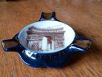 Vintage Limoges Franse Asbak Arc de Triomphe Souvenir Parijs, Ophalen of Verzenden