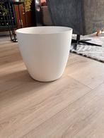 Elho Bloempot Wit 35cm met Wielen, Ophalen, Kunststof, Gebruikt, Minder dan 60 cm