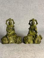 Set guan-yin beeldjes. Olifant en leeuw, Ophalen of Verzenden, Gebruikt, Religie