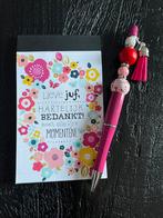 Notitieboekje met pen voor juf of meester bedankt kado, Ophalen of Verzenden, Nieuw