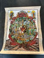 Handgeschilderde Tibetaanse Thangka - Wheel of Life, Antiek en Kunst, Ophalen