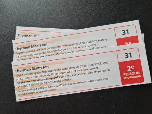 sauna / thermen maarssen, Tickets en Kaartjes, Kortingen en Cadeaubonnen, Drie personen of meer, Overige typen, Kortingsbon