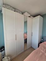 Witte Ikea pax kledingkast kast met hoekgedeelte en tyssedal, Huis en Inrichting, Kasten | Kledingkasten, Ophalen, Gebruikt, 200 cm of meer
