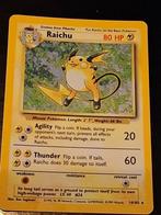 Raichu 14/102 Base Set - Zeldzame Pokémonkaart, Hobby en Vrije tijd, Verzamelkaartspellen | Pokémon, Ophalen of Verzenden, Gebruikt