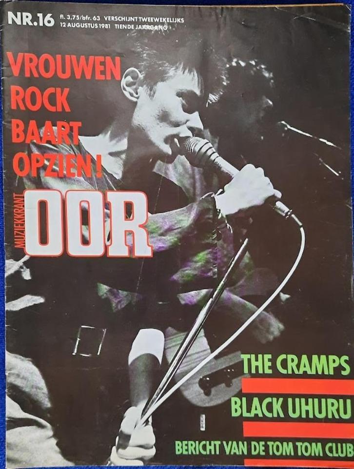 OOR 16-1981 Vrouwen rock baart opzien The Cramps Black Uhuru, Boeken, Tijdschriften en Kranten, Zo goed als nieuw, Muziek, Film of Tv