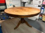 Ronde Houten Eettafel Antiek, Huis en Inrichting, Tafels | Eettafels, Ophalen, Gebruikt, 100 tot 150 cm, Vier personen