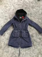 Marine-blauwe parka maat 36/38, Kleding | Dames, Gedragen, Blauw, Maat 38/40 (M), Ophalen of Verzenden