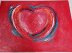 Kleurrijk groot canvas "liefde" 1.00x1.40, Antiek en Kunst, Kunst | Schilderijen | Abstract, Ophalen