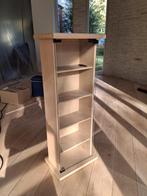 Smal houten vitrinekastje met drukdeur, Huis en Inrichting, Ophalen, Minder dan 50 cm, Zo goed als nieuw, Minder dan 100 cm