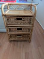 Rotan lade kastje., Huis en Inrichting, Kasten | Ladekasten, Ophalen, Minder dan 50 cm, 1 of 2 laden, Zo goed als nieuw