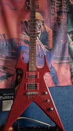 Red crackle Elektrische gitaar +  gitaarband en versterker., Muziek en Instrumenten, Snaarinstrumenten | Gitaren | Elektrisch