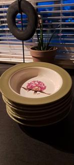 6x Soepborden Peony, Jet by ter Steege, Ophalen of Verzenden, Zo goed als nieuw, Bord(en), Overige stijlen