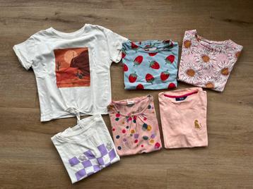 Pakket t-shirts (maat 122-128, 1x 116) beschikbaar voor biedingen