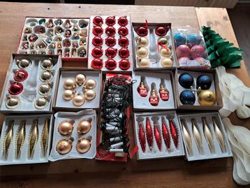 Vintage kerstballen kerstboom versiering kaarsverlichting beschikbaar voor biedingen