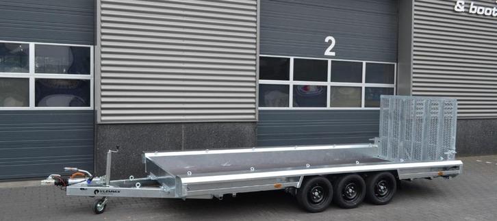 Nieuwe vlemmix machinetransporters Uit voorraad leverbaar!!, Auto diversen, Aanhangers en Bagagewagens, Nieuw, Ophalen