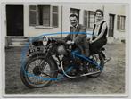 Peugeot motor 4578-12 frans kenteken foto moto, Foto, Ophalen of Verzenden, Zo goed als nieuw, Voor 1940