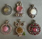 Prachtige kettinghangers met strass en chunk !, Overige materialen, Overige kleuren, Ophalen of Verzenden, Zo goed als nieuw