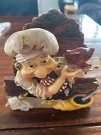 Leuke Laaf Beeldje - Kok met Kip, Ophalen of Verzenden, Gebruikt, Beeldje of Poppetje