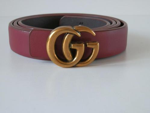 Gucci riem., Kleding | Dames, Riemen en Ceinturen, Zo goed als nieuw, 100 cm of meer, Minder dan 3 cm, Overige kleuren, Echt leder