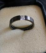 Zwarte ring maat 17.5mm, Zwart, Nieuw, Ophalen of Verzenden, 17 tot 18