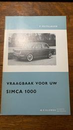 Simca 900 - 1000 vraagbaak nieuw, Auto diversen, Ophalen of Verzenden