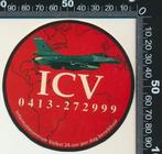 Sticker: Informatiecentrum Volkel - F16, Verzenden, Zo goed als nieuw, Bedrijf of Vereniging