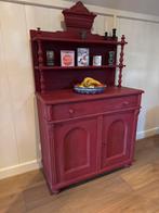 Vintage rood buffetkastje, Ophalen, Gebruikt, Vintage