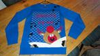 Kersttrui blauw met belletjes - maat L, Kleding | Dames, Ophalen of Verzenden, Zo goed als nieuw, Maat 42/44 (L), Blauw