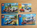 4 lego politiesets 60042, 60043, 4636, 4436, Kinderen en Baby's, Speelgoed | Duplo en Lego, Ophalen of Verzenden, Gebruikt