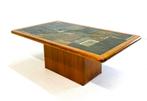 Teak & Tile salontafel, Sallingboe Jelling, jaren ‘60, Huis en Inrichting, 50 tot 100 cm, 100 tot 150 cm, Overige materialen, Rechthoekig