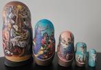Matroesjka poppen nesting dolls religieus thema, Ophalen of Verzenden