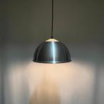OPRUIMING Aluminium hanglamp met glas hala zeist jaren 70 80, Gebruikt, Glas, Ophalen of Verzenden, Hala Zeist