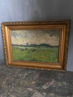 Paneel met koeien in de wei, Antiek en Kunst, Kunst | Schilderijen | Klassiek, Ophalen