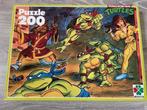 Teenage mutant Hero turtles puzzle 200 stukjes, Ophalen of Verzenden, Overige figuren, Gebruikt, Overige typen
