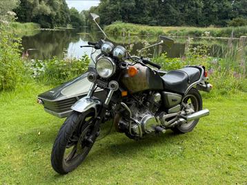 Stoere Yamaha Virago XV 750 met MZ zijspan aangeboden..! beschikbaar voor biedingen