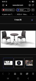 Bistro setje KETER CHELSEY, Tuin en Terras, Tuinsets en Loungesets, Gebruikt, Wicker, Stoel, Ophalen