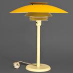 Thumbnail: Tafellamp geel - Deens design bureaulamp - retro, Mid century modern, Ophalen of Verzenden, Zo goed als nieuw, 75 cm of meer