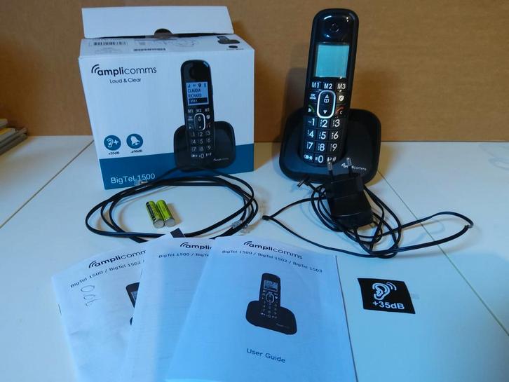 Senioren telefoon Amplicomms, Telecommunicatie, Vaste telefoons | Handsets en Draadloos, Zo goed als nieuw, 1 handset, Ophalen of Verzenden