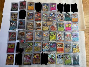 48 Pokémonkaarten full art illustration rare ex v holo beschikbaar voor biedingen