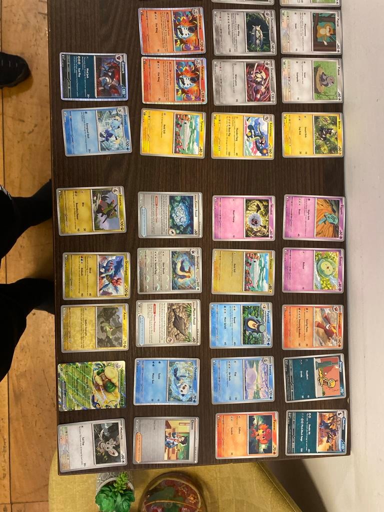 Pokémon Kaarten Collectie - Whimsicott, Volcarona & Meer!, Ophalen of Verzenden, Gebruikt, Meerdere kaarten