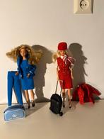 Barbie Mattel. 2 Stewardessen., Ophalen of Verzenden, Zo goed als nieuw