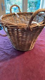 Bollenmand wilgentenen rieten, Ophalen of Verzenden, Zo goed als nieuw, Rond, Riet